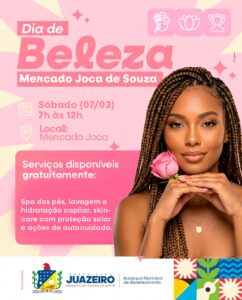 Ação especial de beleza atende mulheres do Mercado Joca de Souza neste sábado (7)