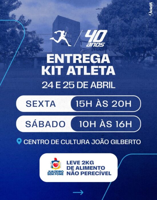 Meia Maratona Tiradentes: entrega de kits começa nesta sexta-feira (24) em Juazeiro