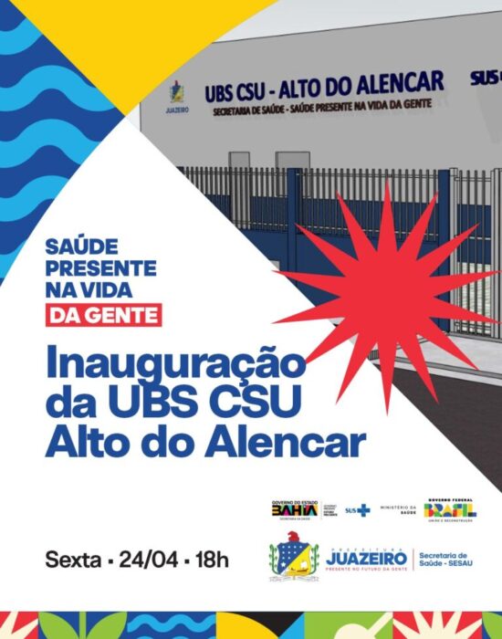 Prefeitura de Juazeiro inaugura nova Unidade Básica de Saúde no bairro Alto do Alencar nesta sexta-feira (24)