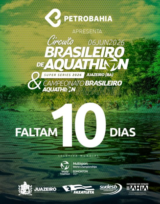 Juazeiro é destaque no cenário esportivo nacional e sedia mais uma etapa do Circuito Brasileiro de Aquathon