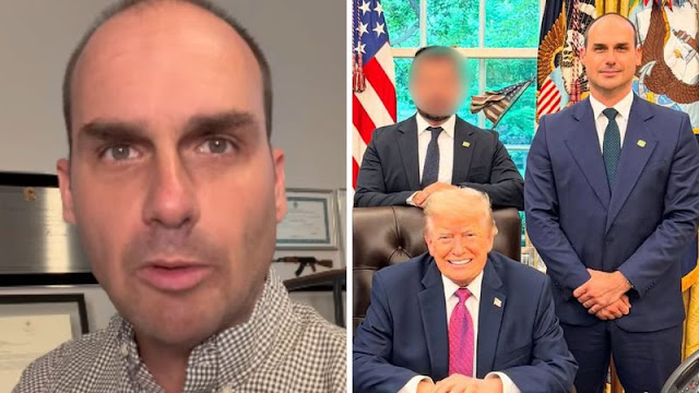 Eduardo Bolsonaro declara que levará condenação do STF a Trump: “Afronta ao governo americano”