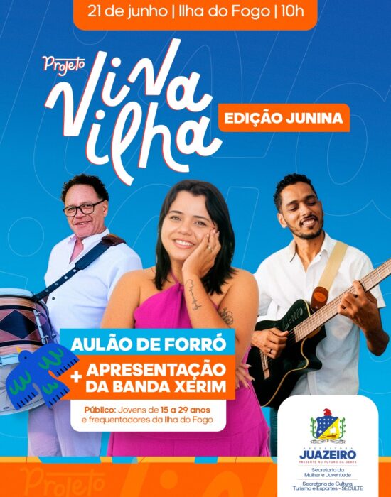 Projeto Viva Ilha realiza edição junina com aulão de forró e apresentação musical na Ilha do Fogo