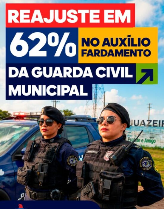 Prefeitura de Juazeiro reajusta em 62% o auxílio-fardamento dos Guardas Civis Municipais