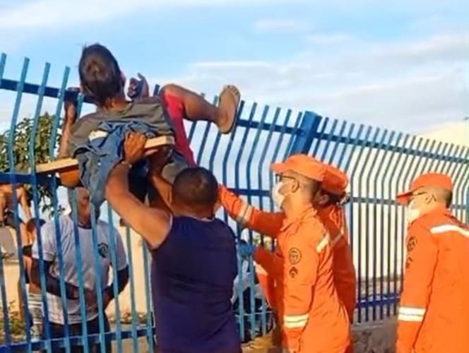 Homem fica ferido ao tentar invadir Parque do Povo