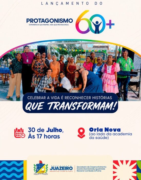 Projua no Social: Prefeitura de Juazeiro lança Programa Protagonismo 60+ para fortalecer políticas voltadas à pessoa idosa