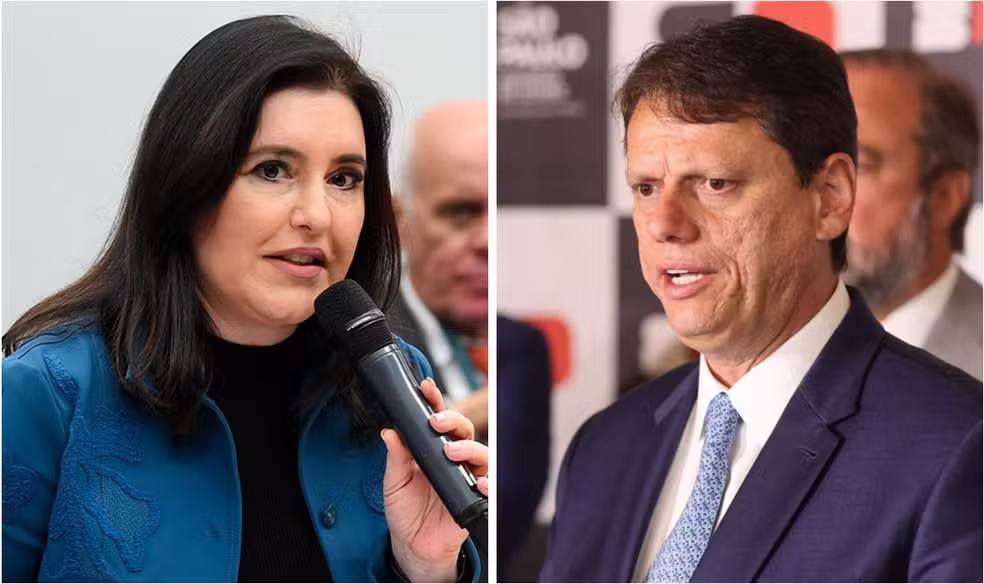 ‘Pago imposto em SP há 10 anos’, diz Tebet sobre críticas de Tarcísio à pré-candidatura ao Senado; Marina cita ‘preconceito’