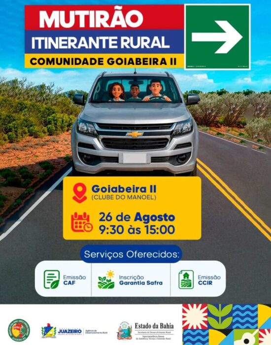 Mutirão Itinerante Rural: ação que está revolucionando o acesso a serviços no interior chega à comunidade de Goiabeira II, no distrito de Junco