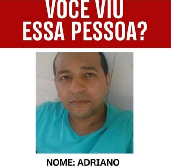 Família busca paradeiro de homem desaparecido há 2 dias