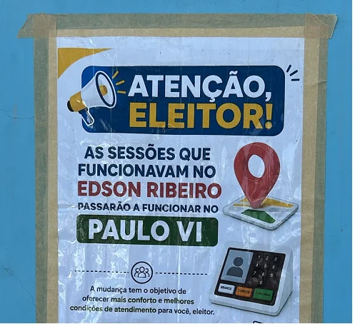 Eleições 2026: Zona eleitoral que funcionava no Colégio Edson Ribeiro, vai funcionar no Colégio Paulo VI