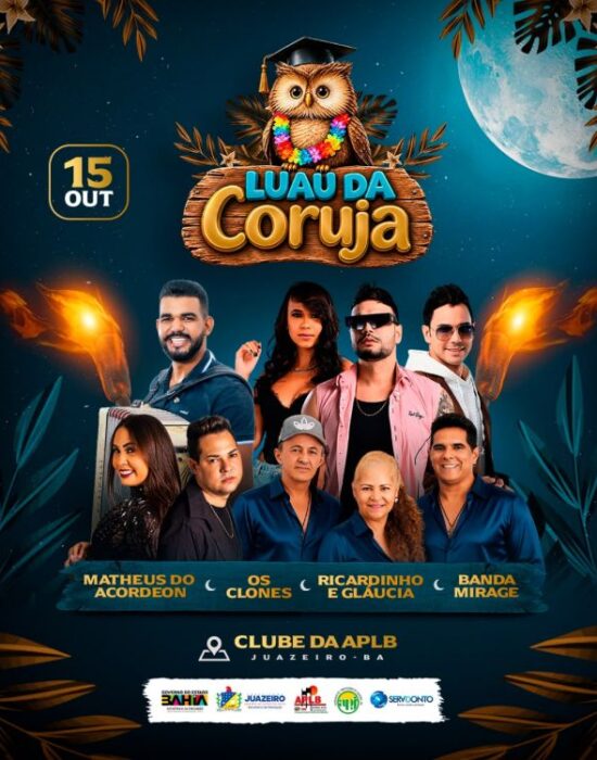 Está chegando a hora de mais uma edição do Luau da Coruja em homenagem ao Dia do Professor