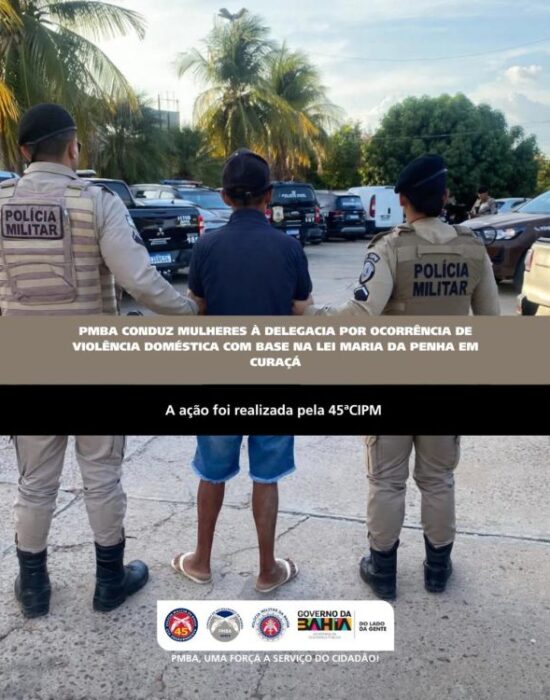 PMBA CONDUZ MULHERES À DELEGACIA POR OCORRÊNCIA DE VIOLÊNCIA DOMÉSTICA COM BASE NA LEI MARIA DA PENHA EM CURAÇÁ